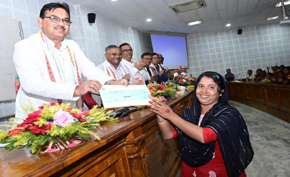 Minister Pranajit Singha Roy attends Awareness Cum Distribution Prog for Beneficiaries of Livelihood & Micro enterprise.